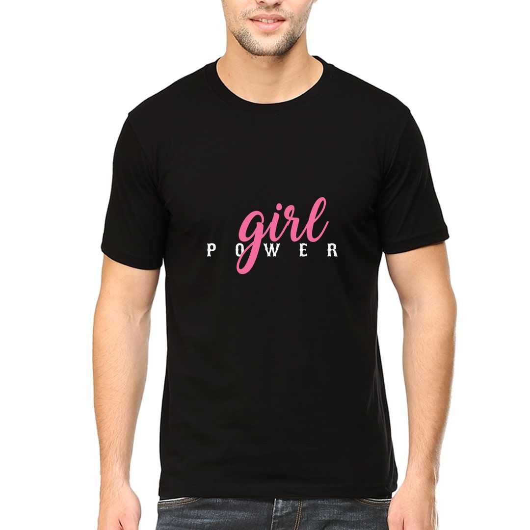 F50f6c80 Girl Power Men T Shirt Black Front.jpg