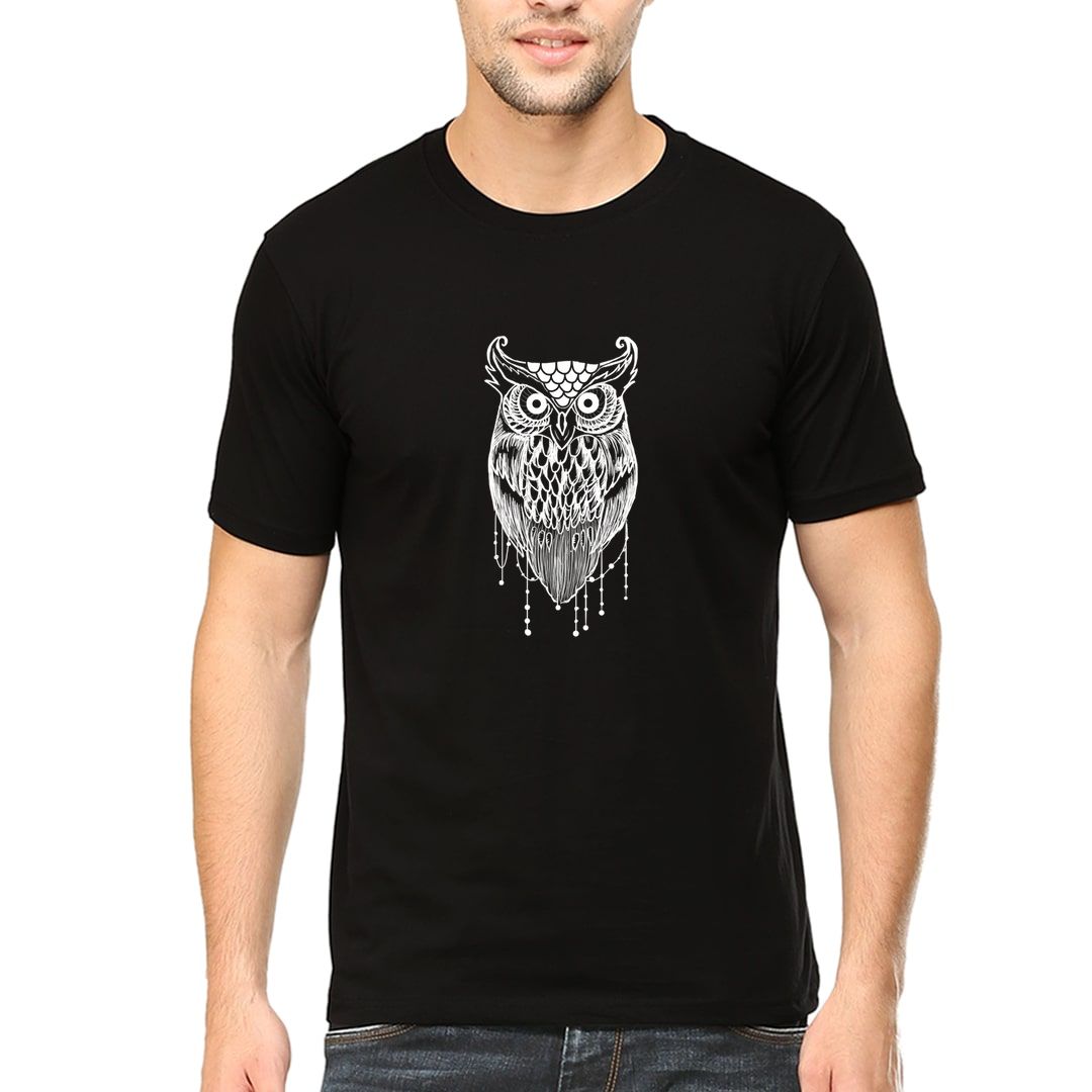 86ecab50 Night Owl Wear Hoo You Are Men T Shirt Black Front.jpg