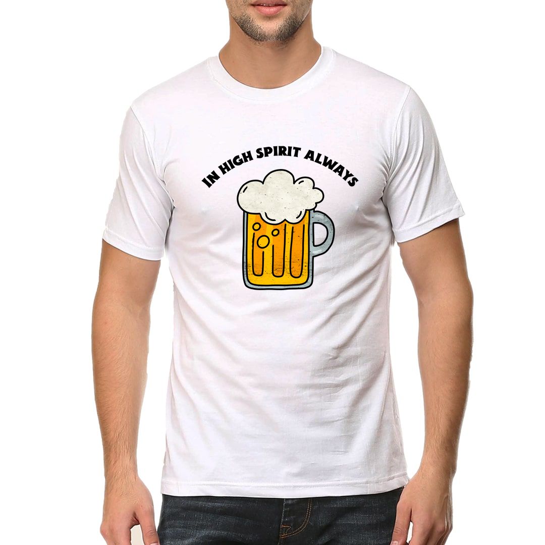 38fa5edb In High Spirit Always Men T Shirt White Front.jpg