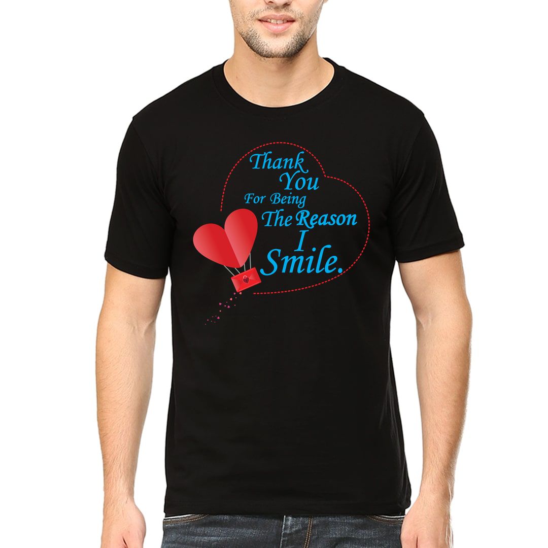 768815a4 I Smile Thank You For Being The Reason Men T Shirt Black Front.jpg