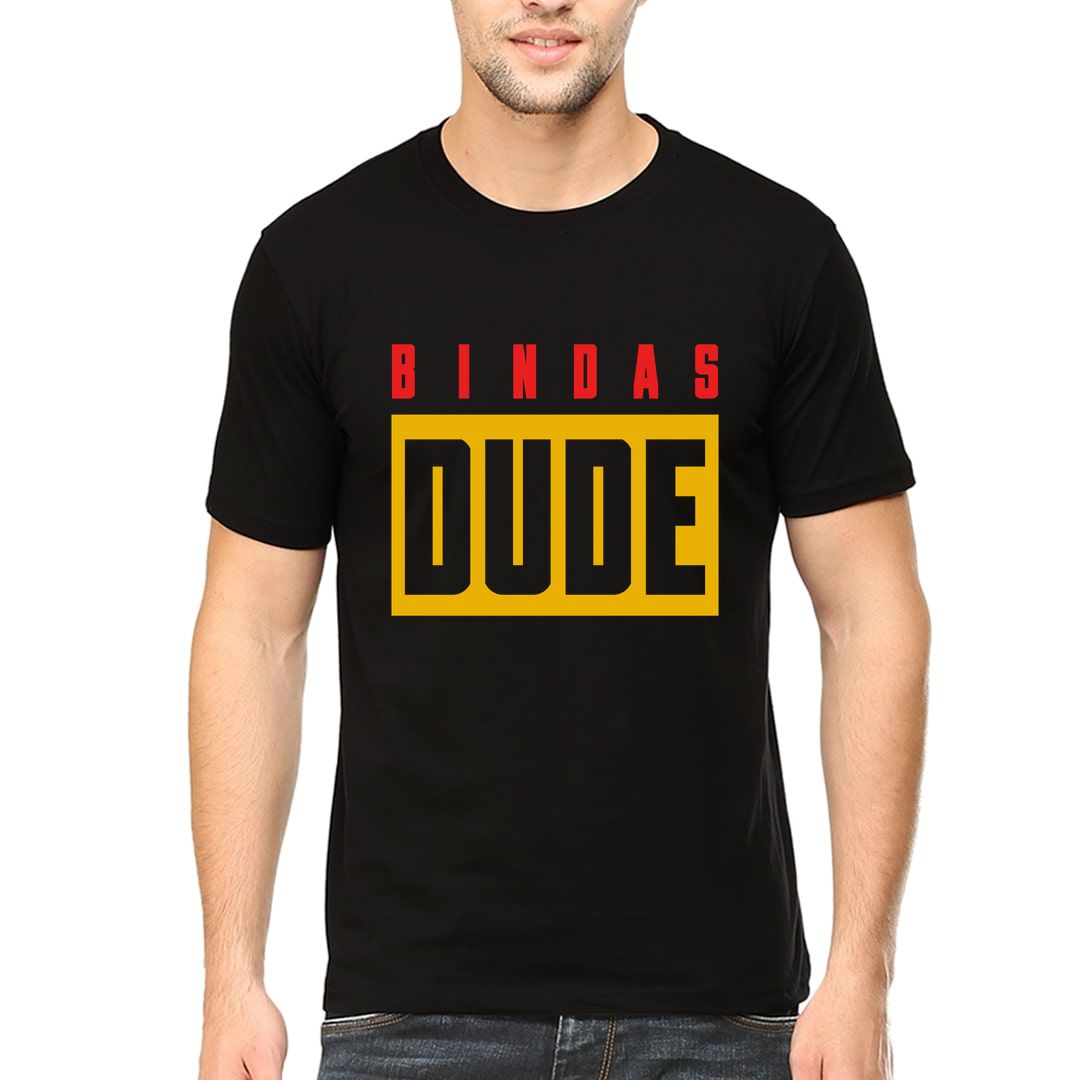 E27afbd7 Bindas Dude Men T Shirt Black Front.jpg