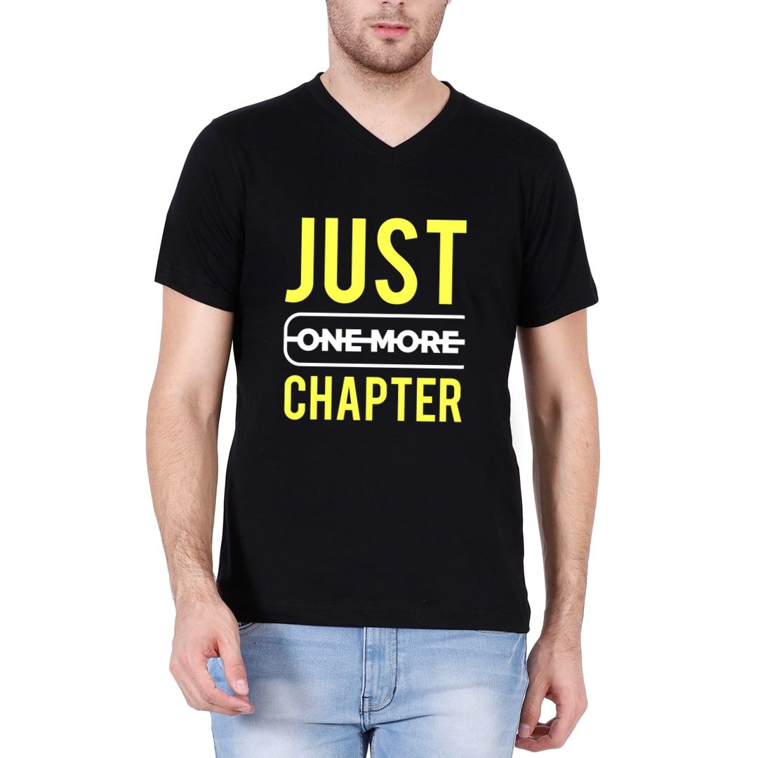 Just One More Chapter Men's V Neck T Shirt - Swag Swami