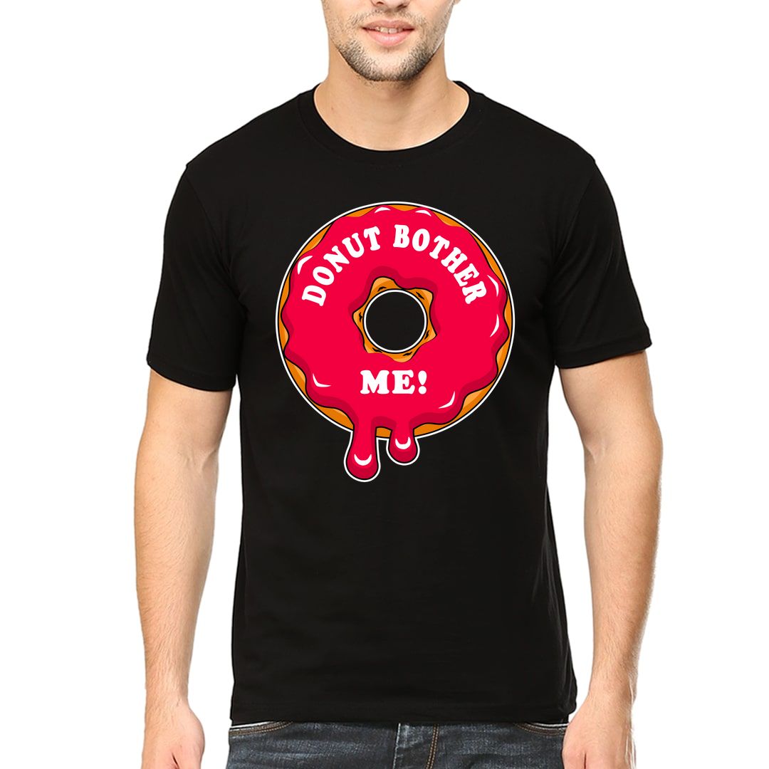 66fa8ee3 Donut Bother Me Men T Shirt Black Front.jpg