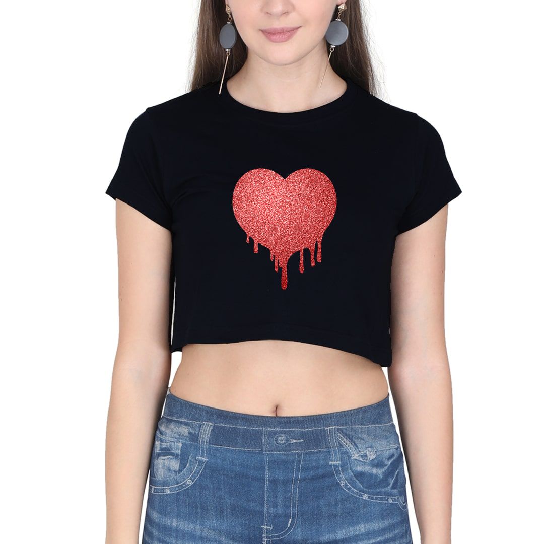 Melting Heart Women's Crop Top - Swag Swami