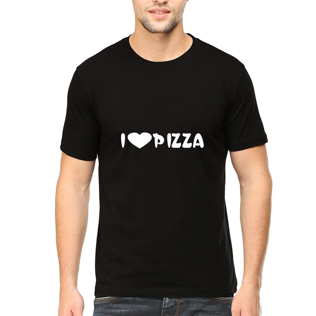 C40764ce I Love Pizza Men T Shirt Black Front.jpg