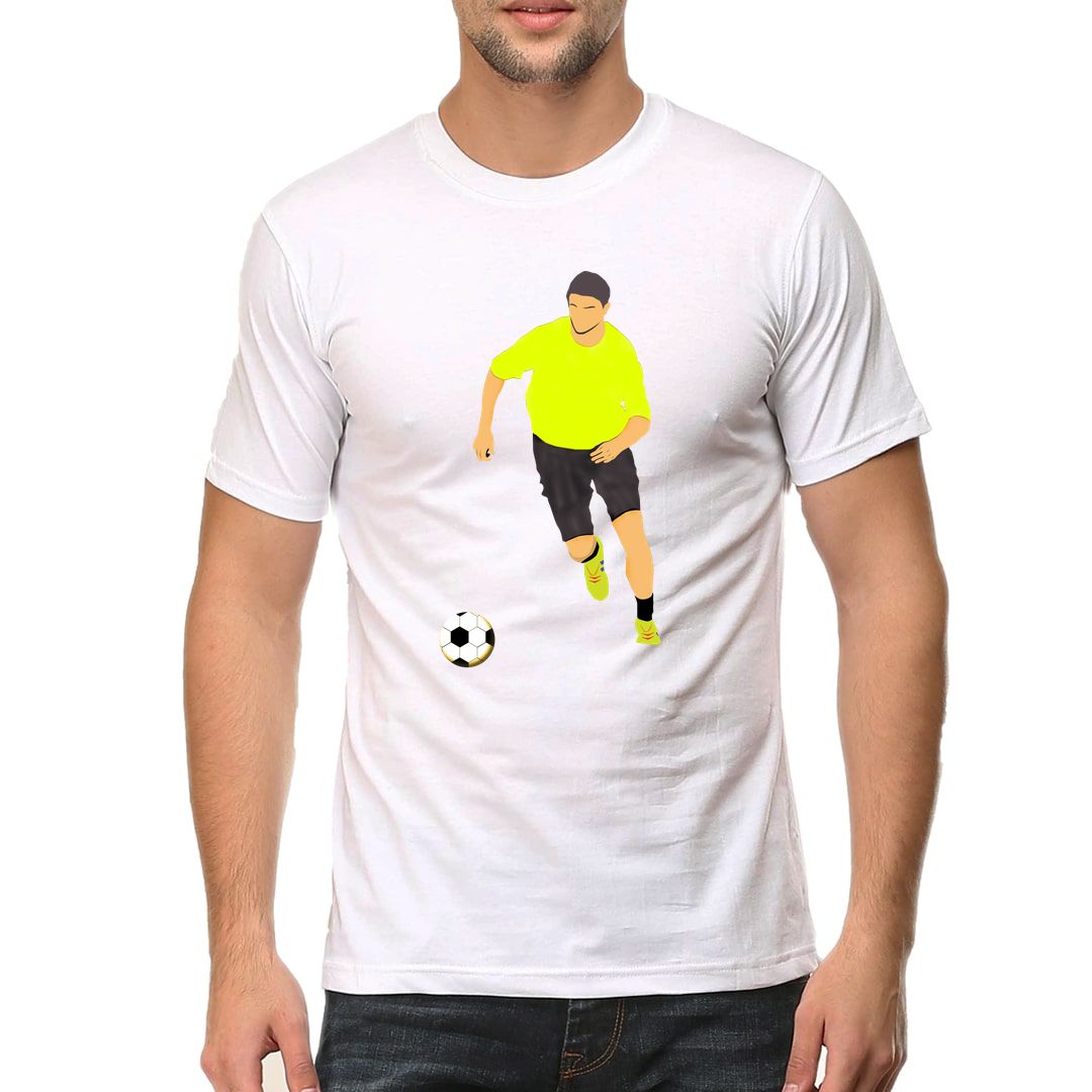 5df5cffd Cool Football Player Men T Shirt White Front.jpg