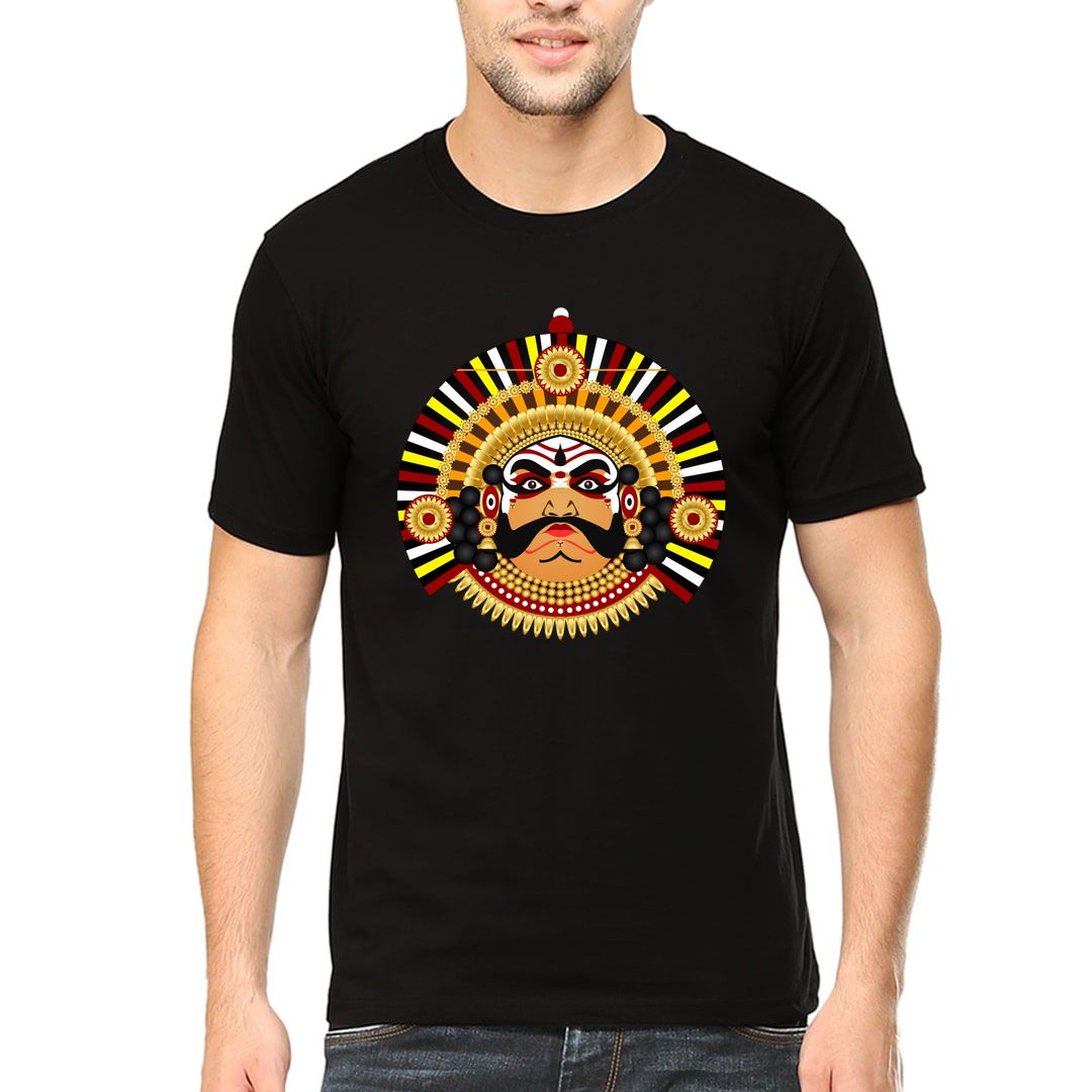 5e2d023f Yakshagana Men T Shirt Black Front