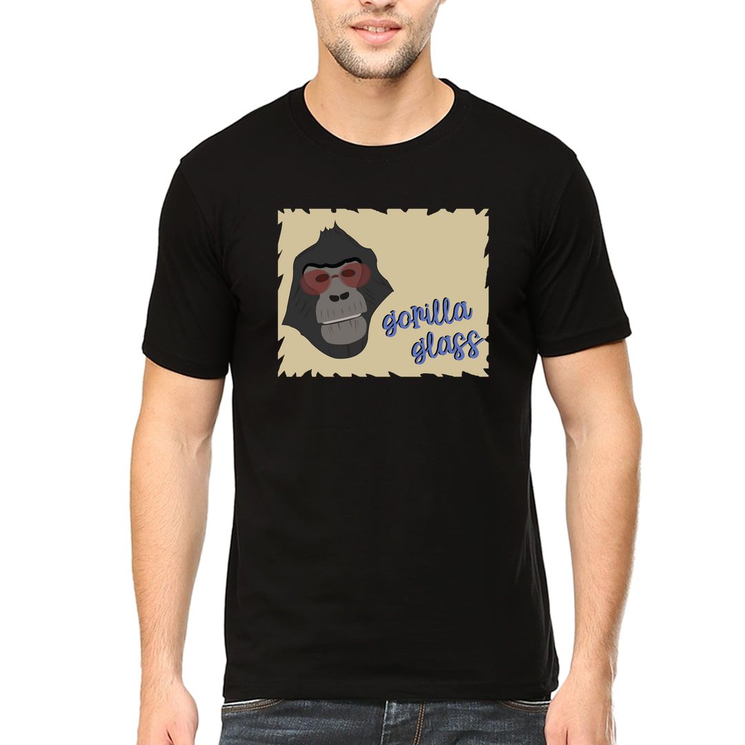 Da1ead75 Gorilla Glass Men T Shirt Black Front.jpg