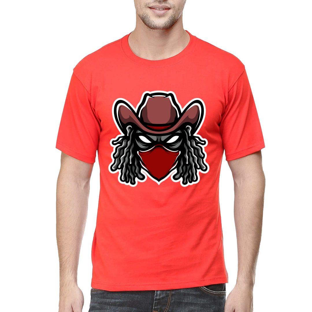 0466ca61 Mr. Devil Men T Shirt Red Front