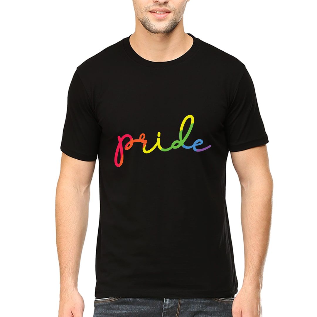 33b96ac1 Pride Men T Shirt Black Front