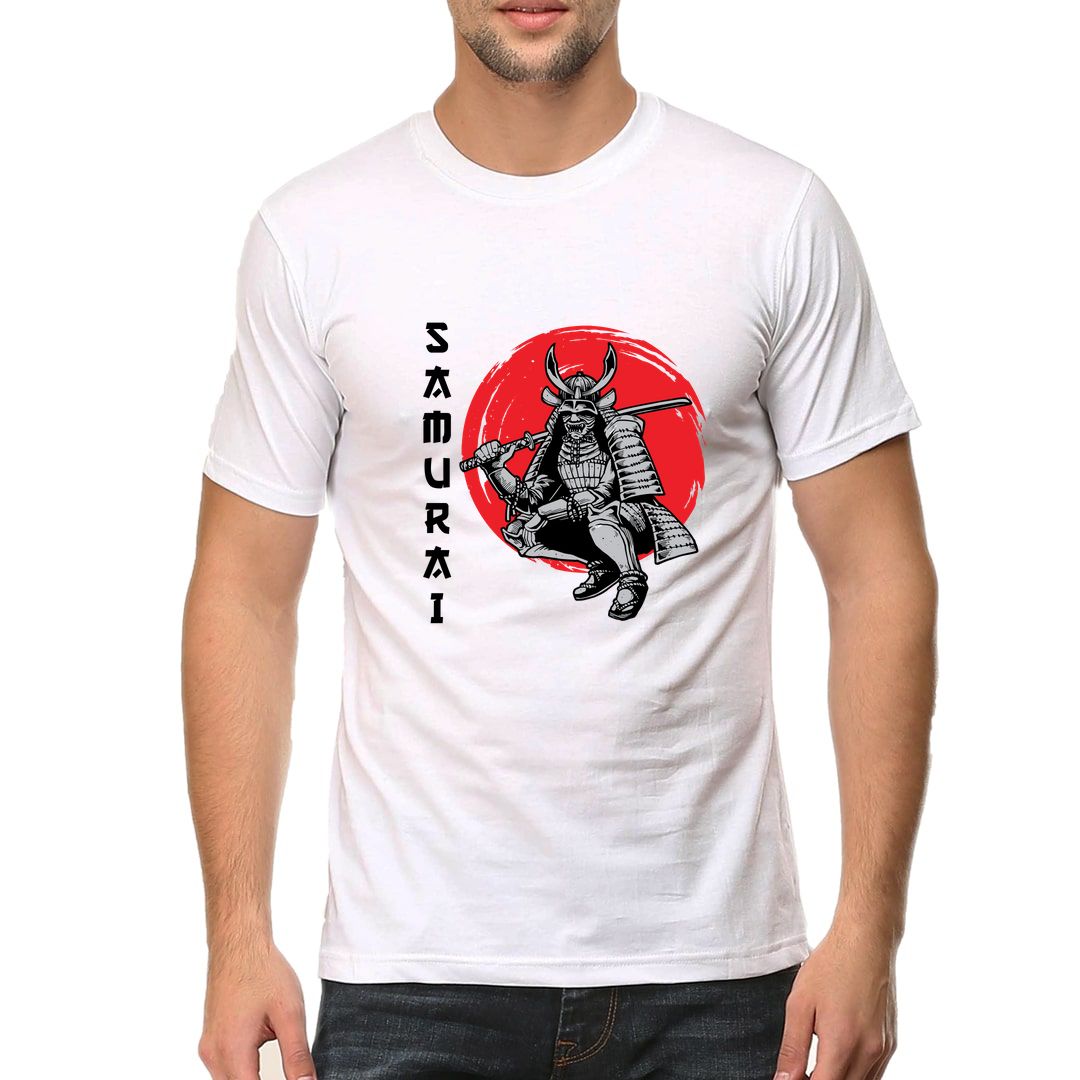 C2b06f5d Samurai Men T Shirt White Front