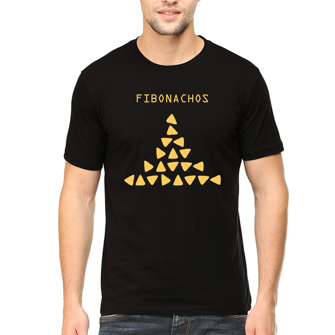 08e42396 Fibonachos Men T Shirt Black Front