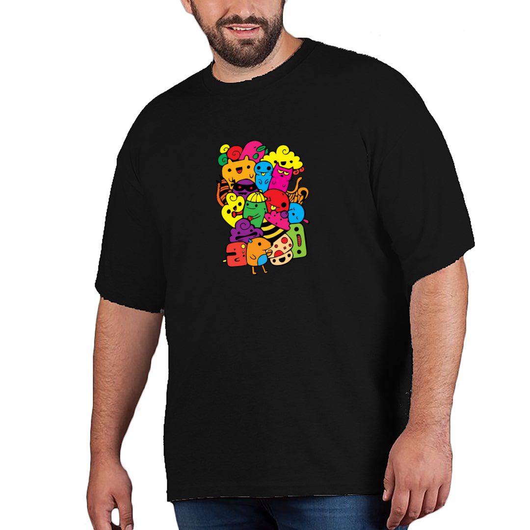 Cartoon Animals Unisex Plus Size T Shirt - Swag Swami Cartoon Animals Unisex Plus Size T Shirt - Swag Swami