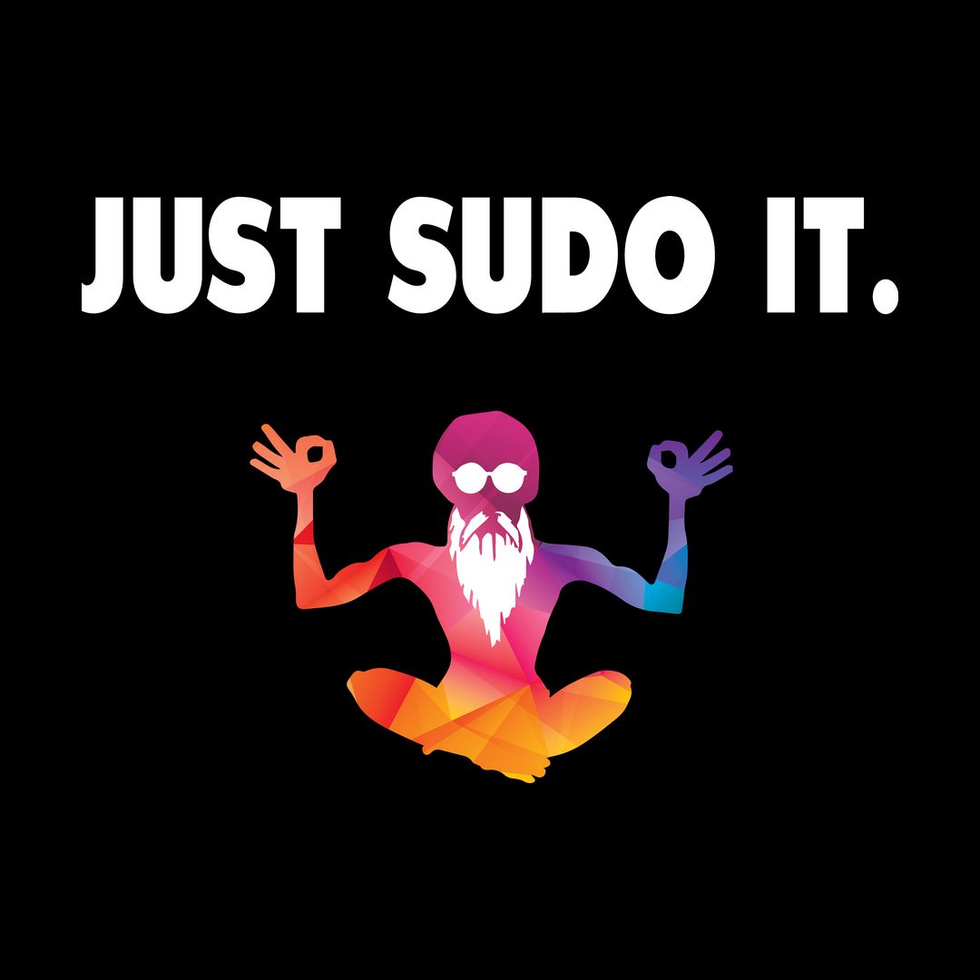 46339529 Just Sudo It Black