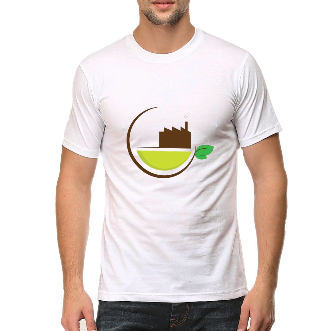 5e384ec8 Tea Factory Men T Shirt White Front