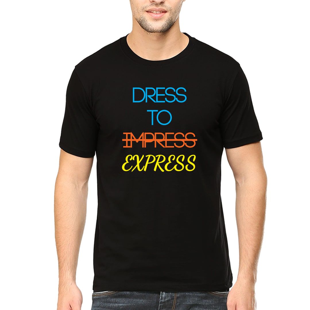 Cb3d07a0 Dress To Express Men T Shirt Black Front