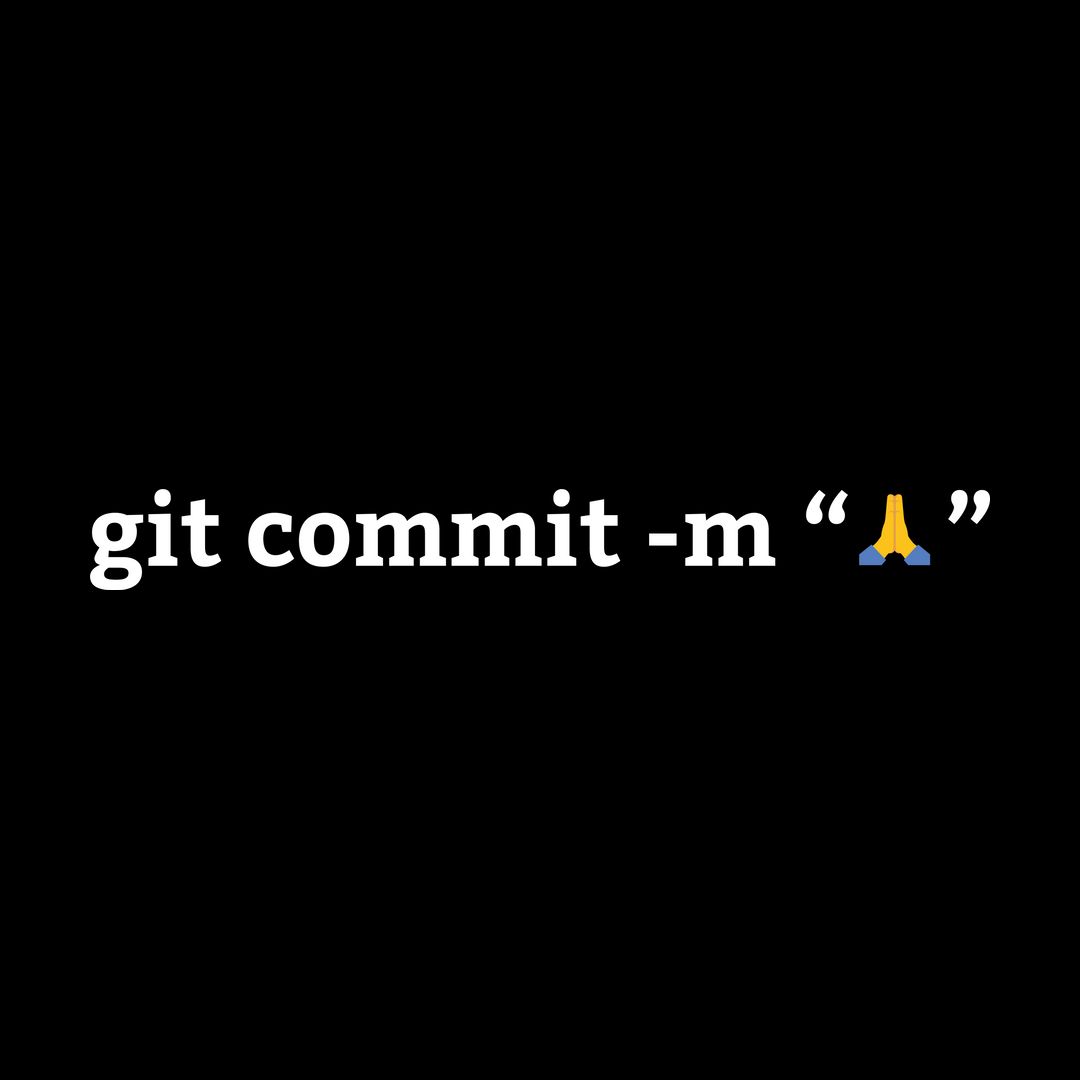 Eade9cec Git Commit M Pray Black