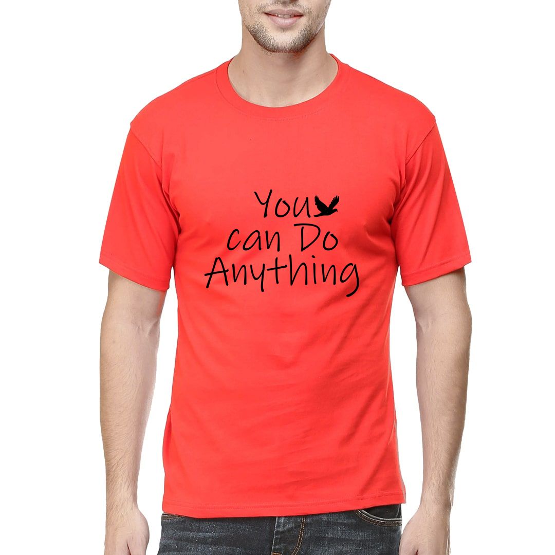 Eb242207 You Can Do Anything Men T Shirt Red Front