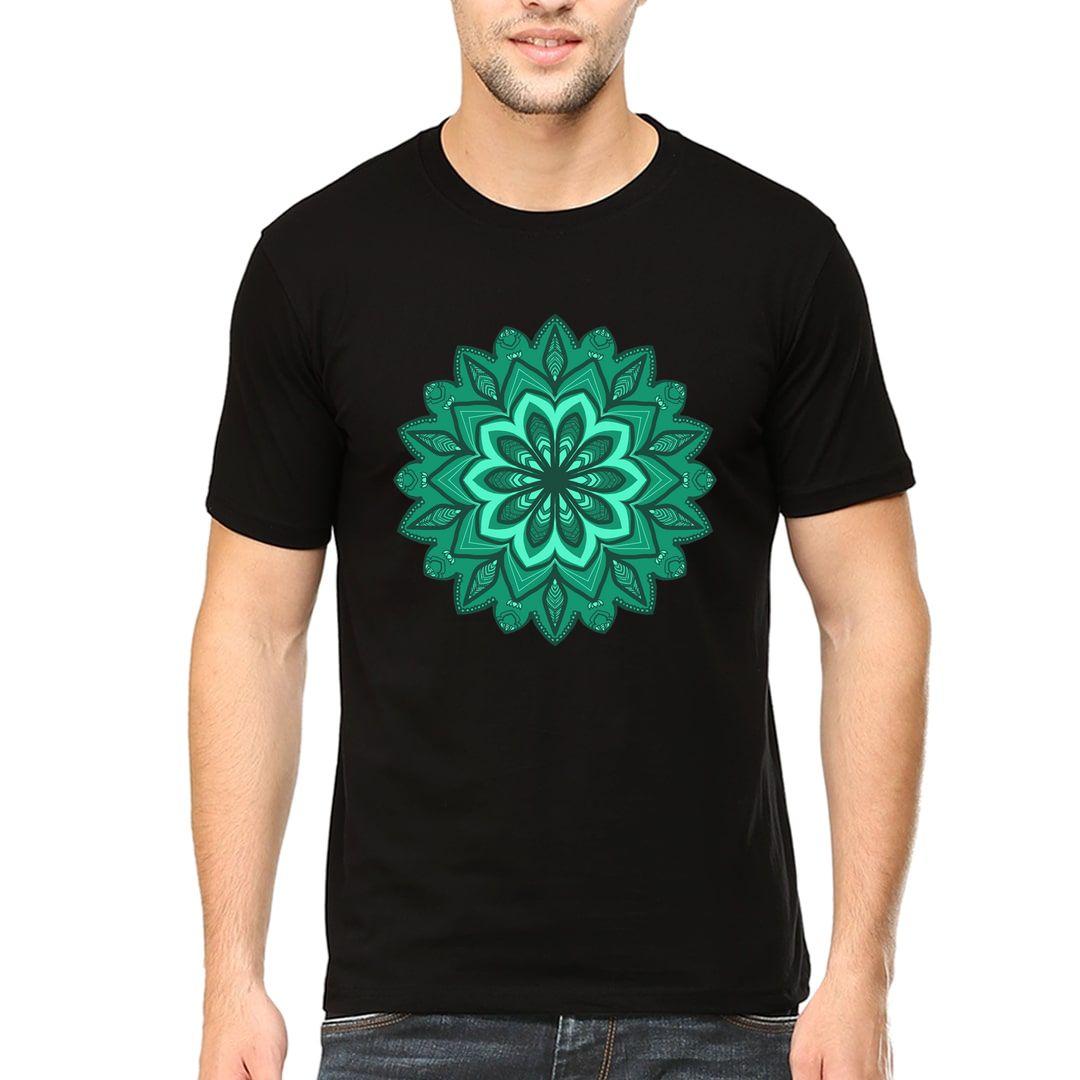 Om Symbol Sanskrit Mandala Art Design T Shirt By Priyadarshini - Swag Swami