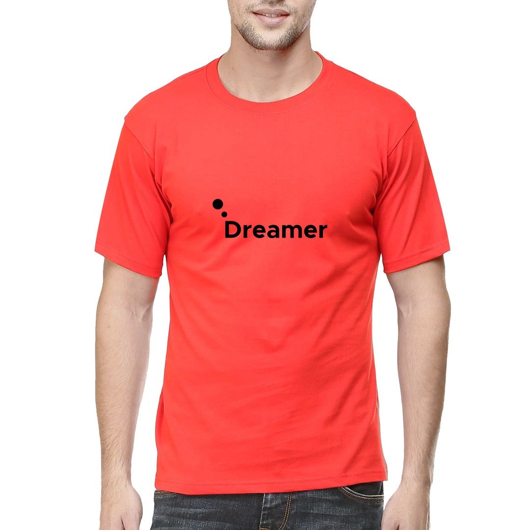 0c203433 Dreamer Men T Shirt Red Front
