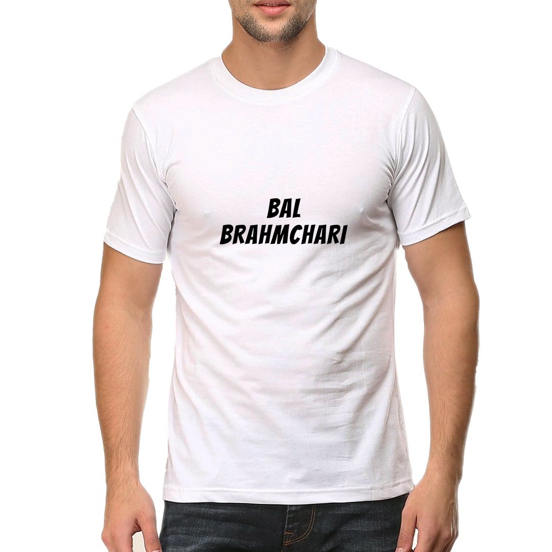 7cba61d2 Bal Brahmchari Men T Shirt White Front