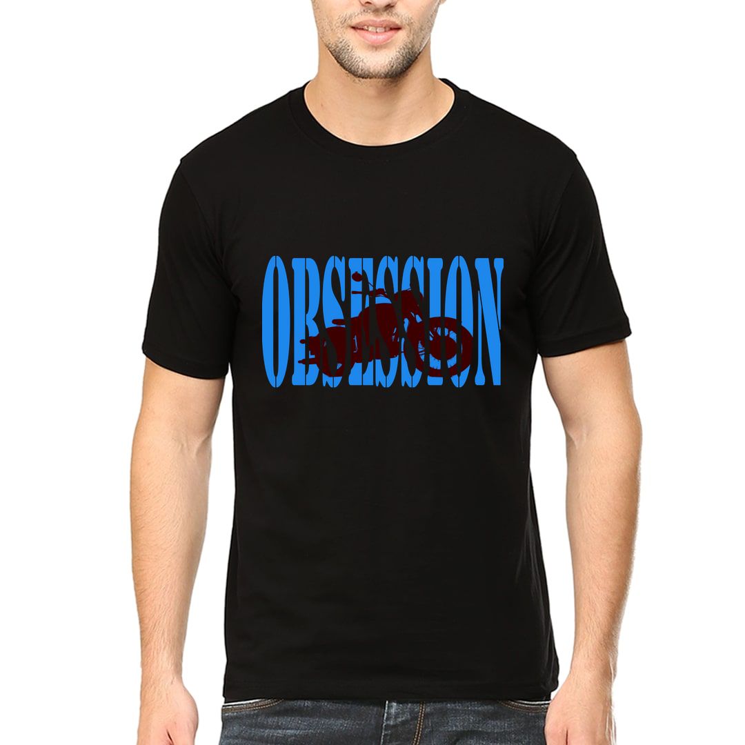 7fab637f Obsession For Bike Lovers And Bikers Men T Shirt Black Front