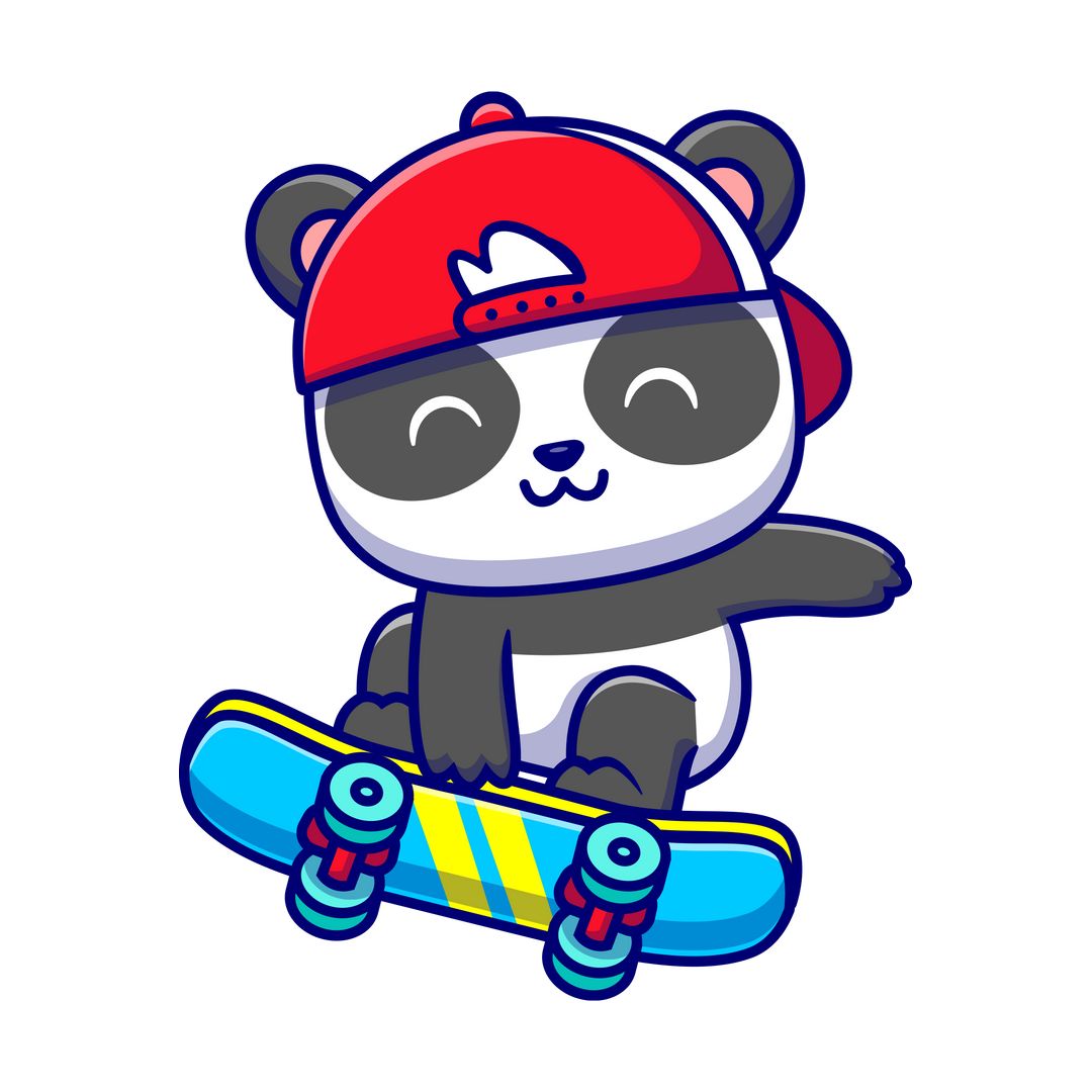 8aa79d13 Cute Panda White
