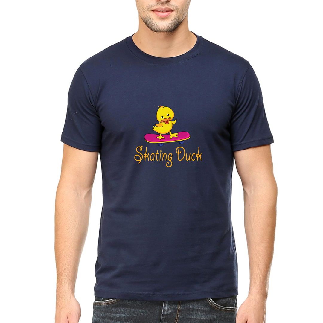 941589a9 Skating Duck Men T Shirt Navy Front