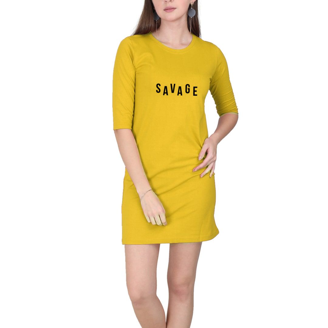 Buy Women's Plus Size Lounge Wear Long T-Shirt Dress Online at Bewakoof