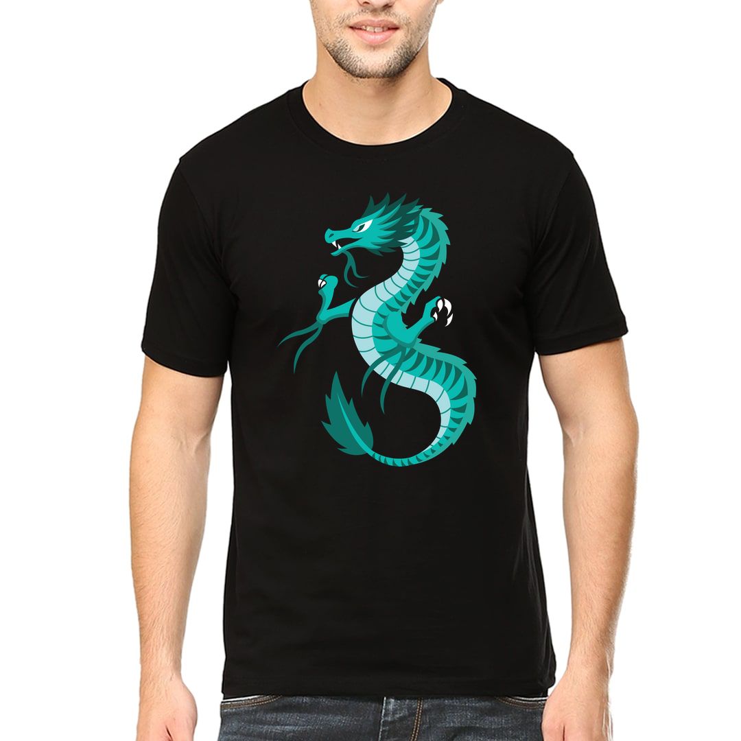 D6cc0fdd Love For Dragons Men T Shirt Black Front