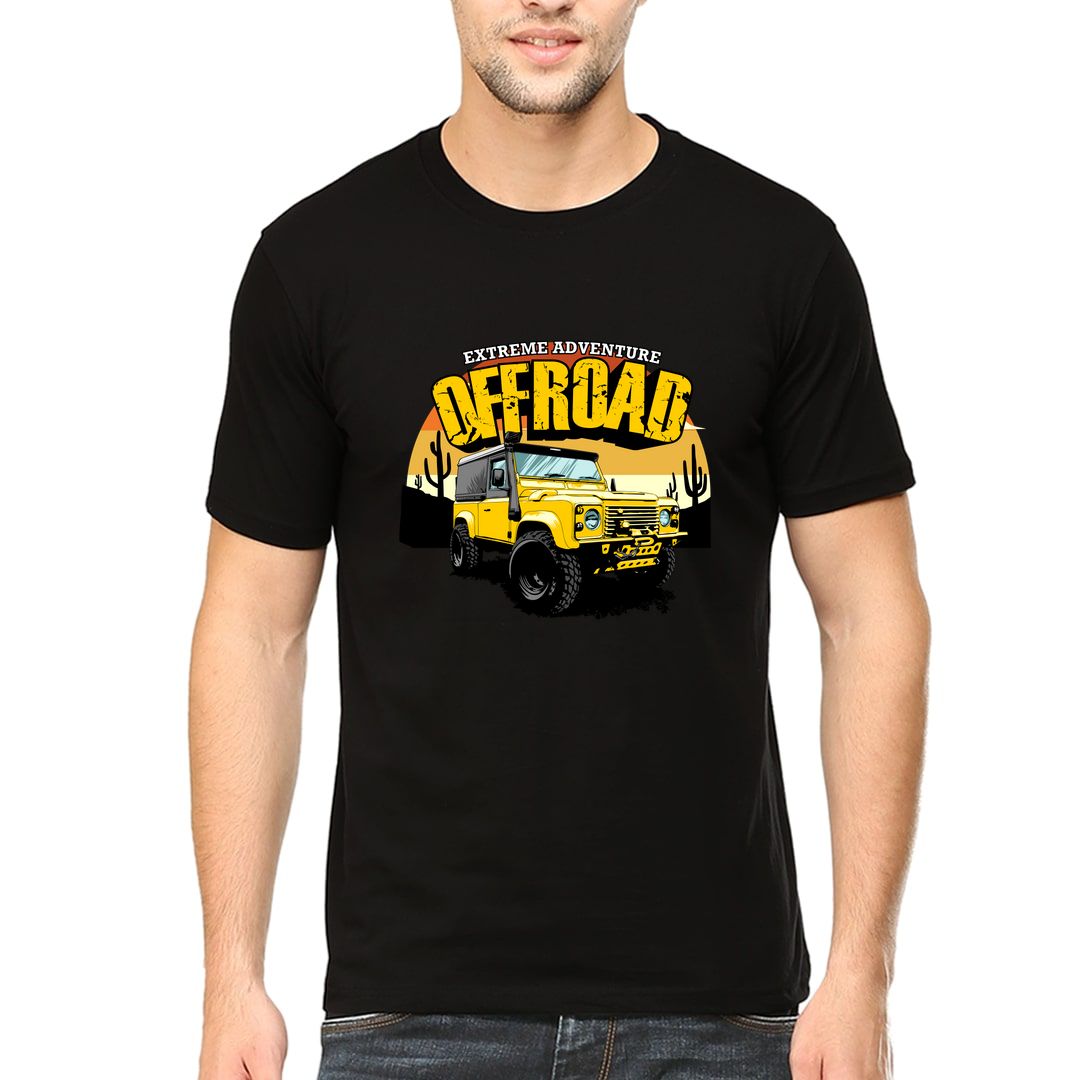 Eb8d5fb0 Extreme Adventure Off Road Feel Strong Men T Shirt Black Front
