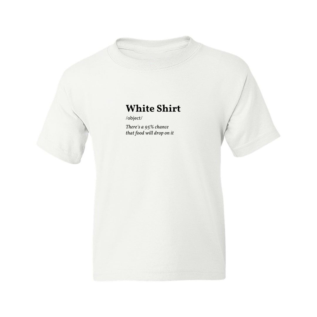 Word Meaning Funny White Shirt Kids T Shirt - Swag Swami Word Meaning Funny White Shirt Kids T Shirt - Swag Swami