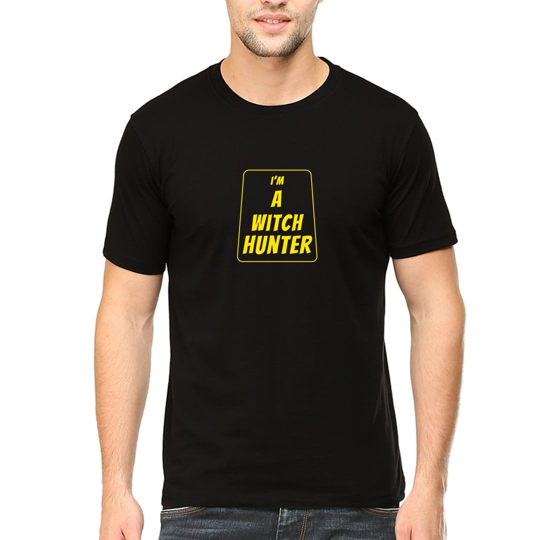 1d5b1dbd Witch Hunter Men T Shirt Black Front