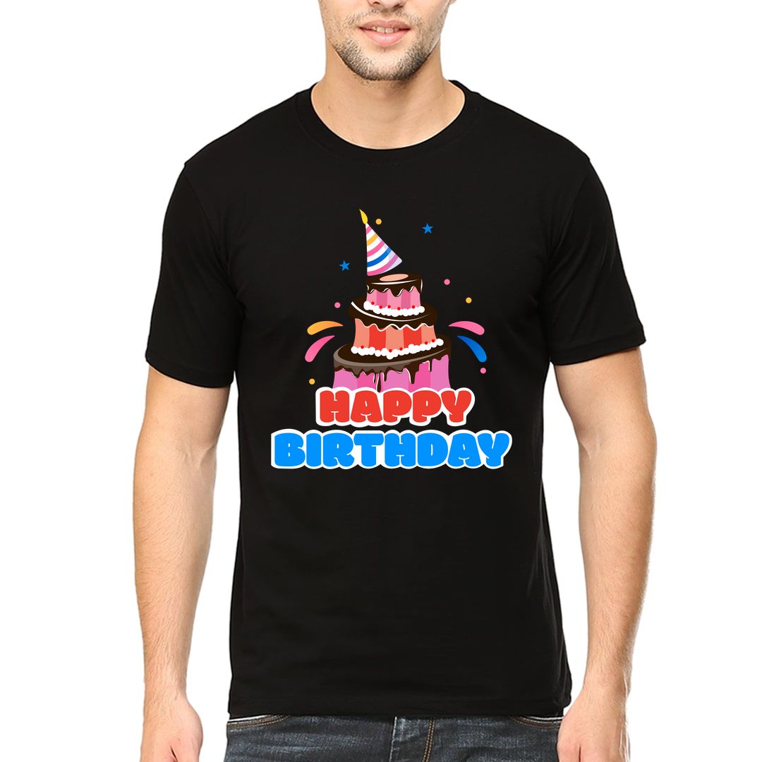 701948ae Happy Birthday Men T Shirt Black Front
