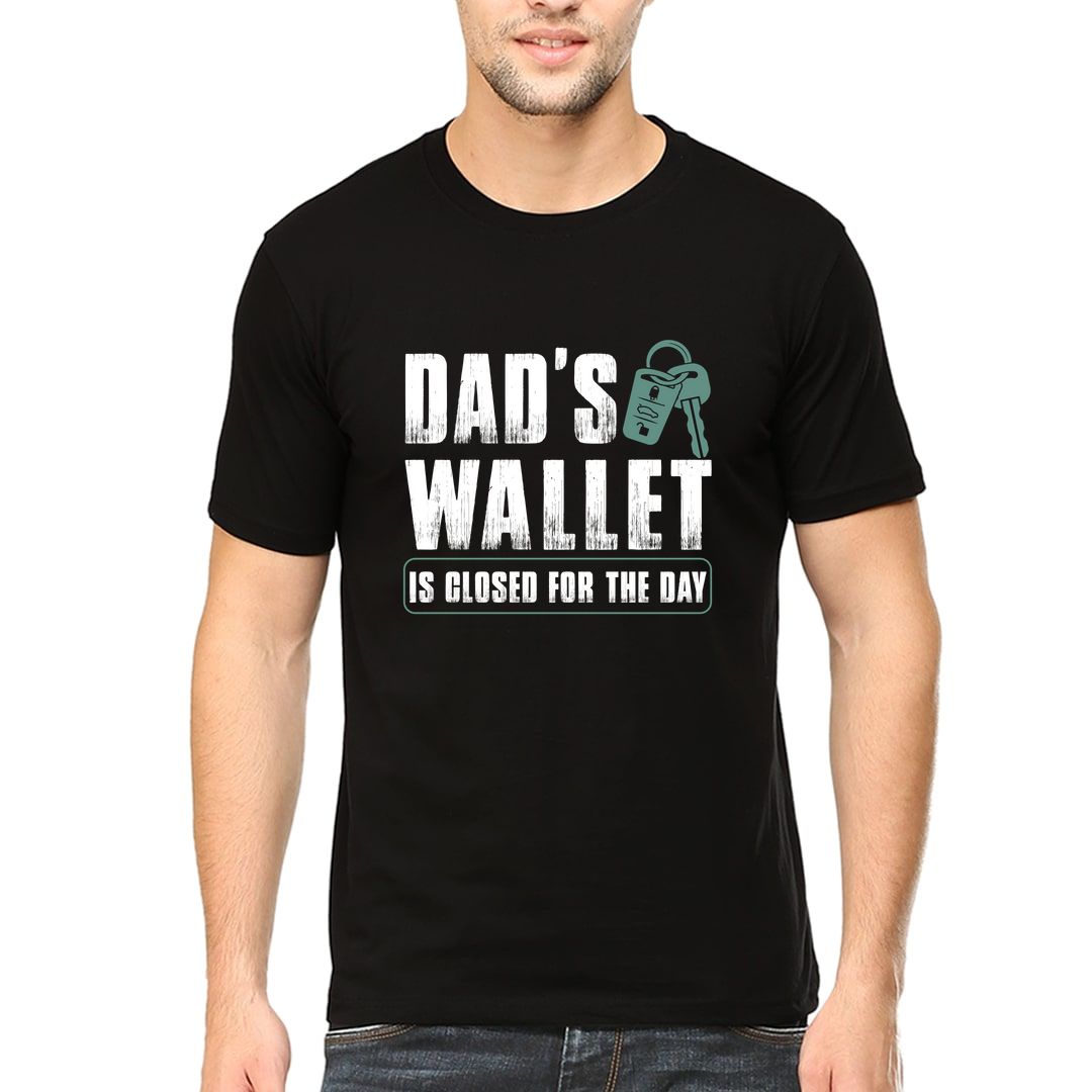 C6e7d943 Dads Wallet Men T Shirt Black Front