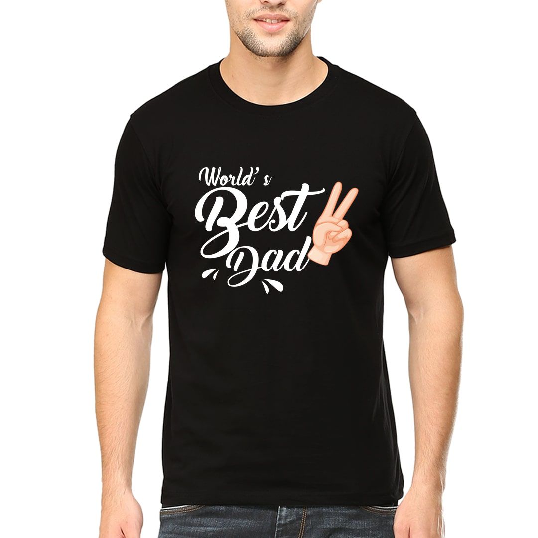 D0911101 Best Dad Men T Shirt Black Front