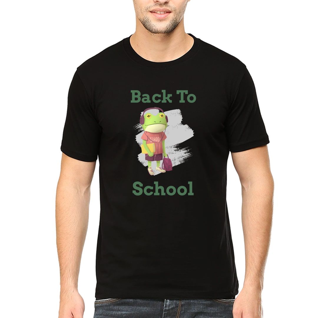 D4505947 Back To School Men T Shirt Black Front