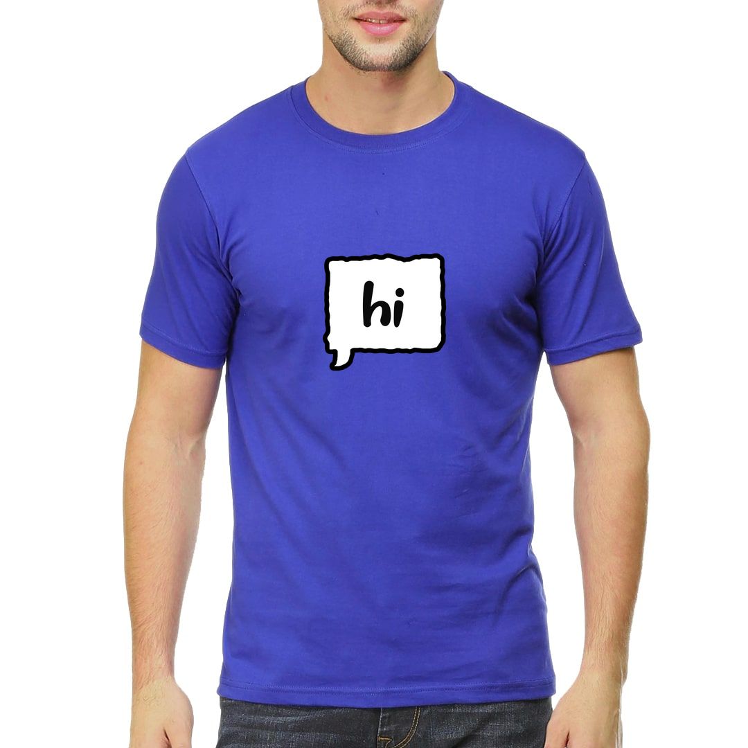 0e7e2e95 Hi Men T Shirt Royal Blue Front