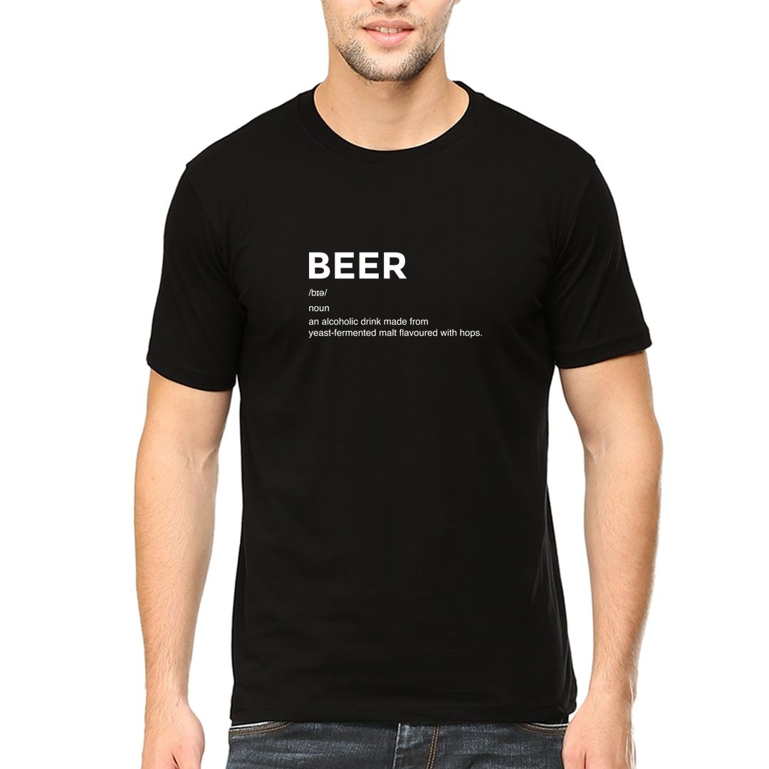 42090f73 Beer Definition Men T Shirt Black Front