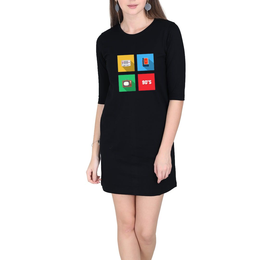 90's t clearance shirt dress