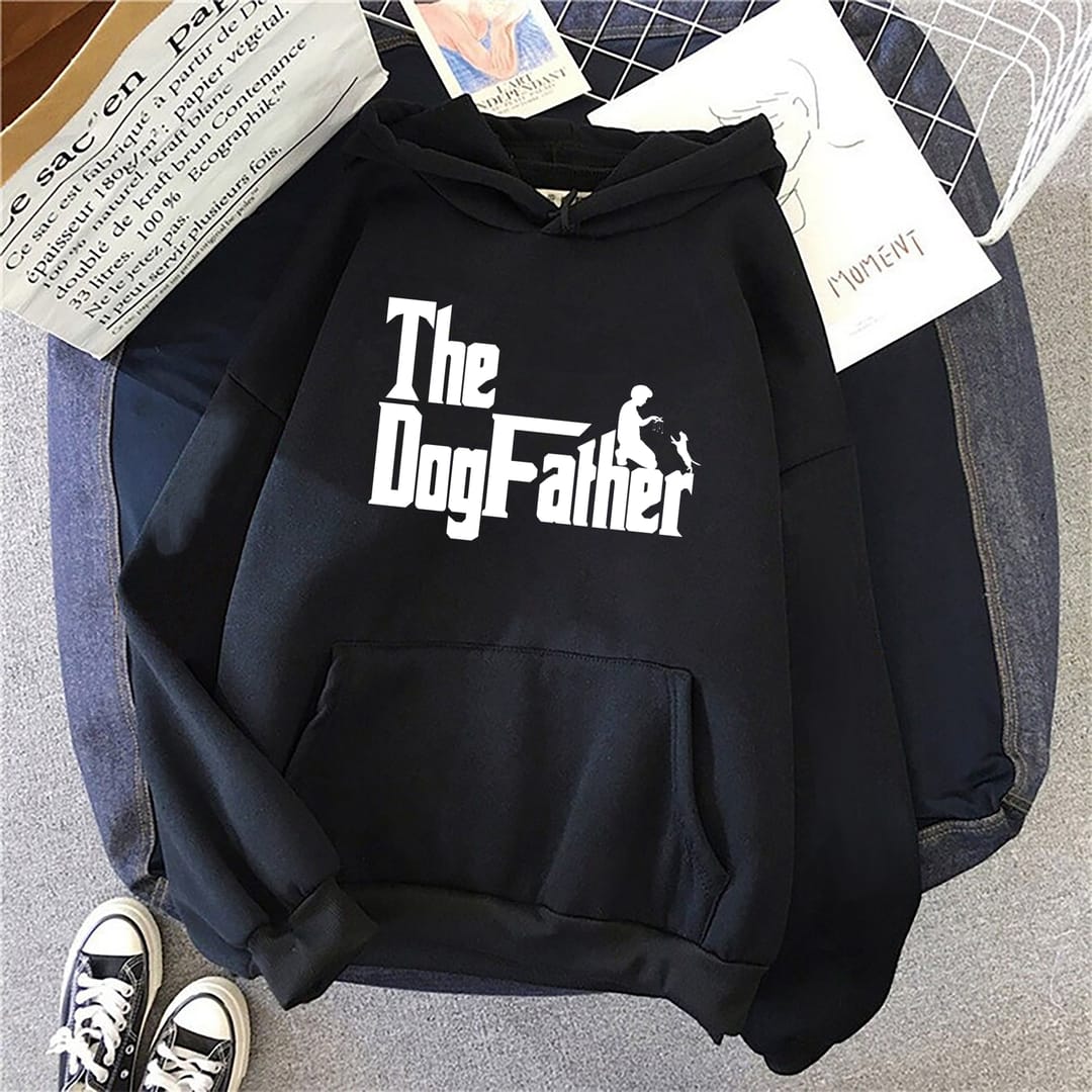 2aacf42b The Dogfather Classic Movie Pet Owner Dog Lover Gift Unisex Hoodie Black