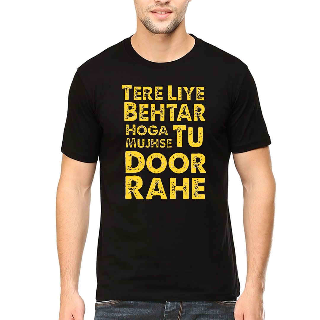 67a39d8d Tu Door Reh Mujhse Men T Shirt Black Front