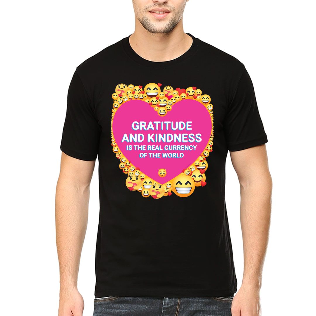 8696f96e Kindness And Gratitude Men T Shirt Black Front