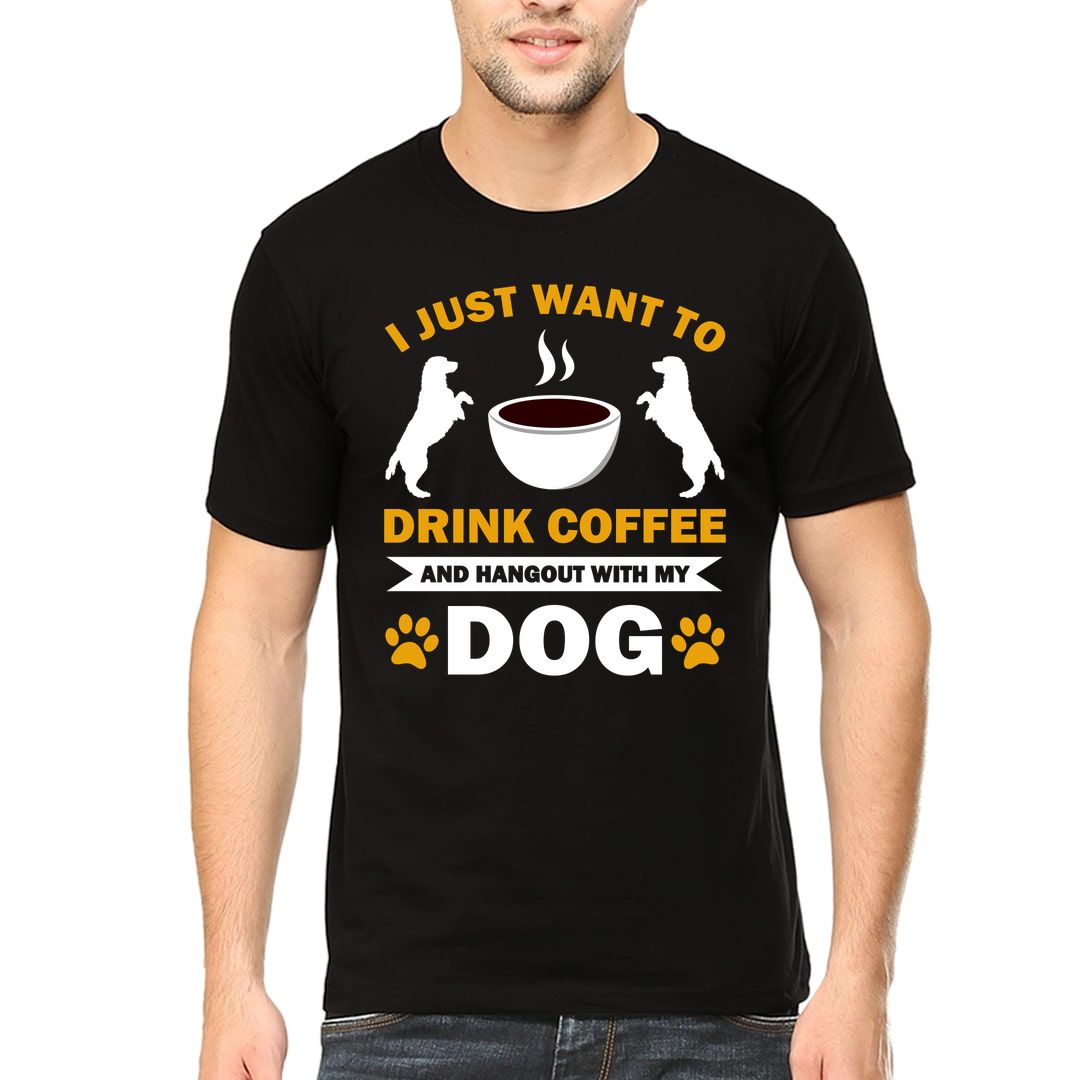 Dac6d5ec Dog Lover Funny Quote Men T Shirt Black Front