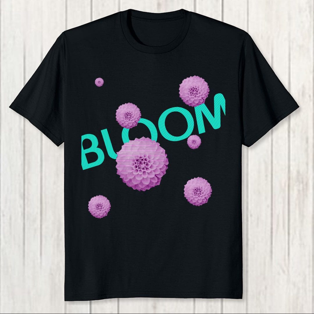 02f57148 Bloom Men T Shirt Black