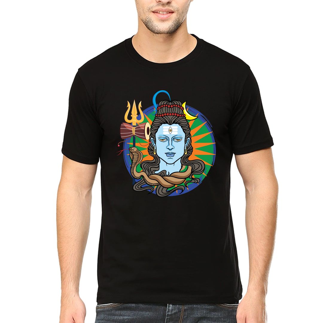 03134d9e Om Namah Shivaya Men T Shirt Black Front