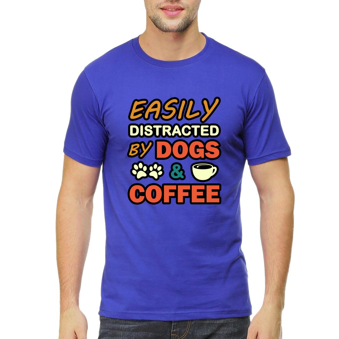 214319aa Dog Lover Quote Men T Shirt Royal Blue Front