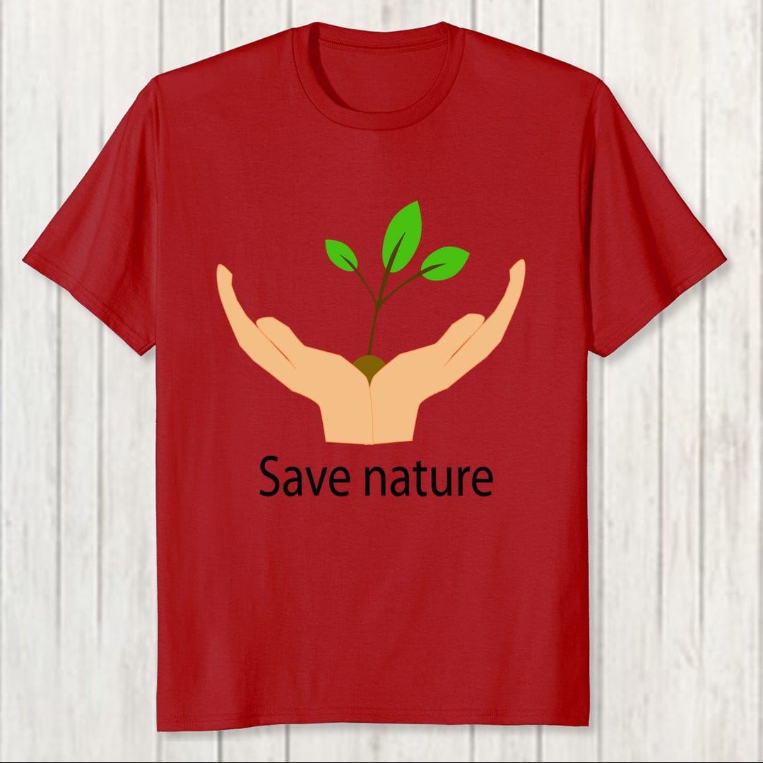 2cb911c2 Save Nature Men T Shirt Red