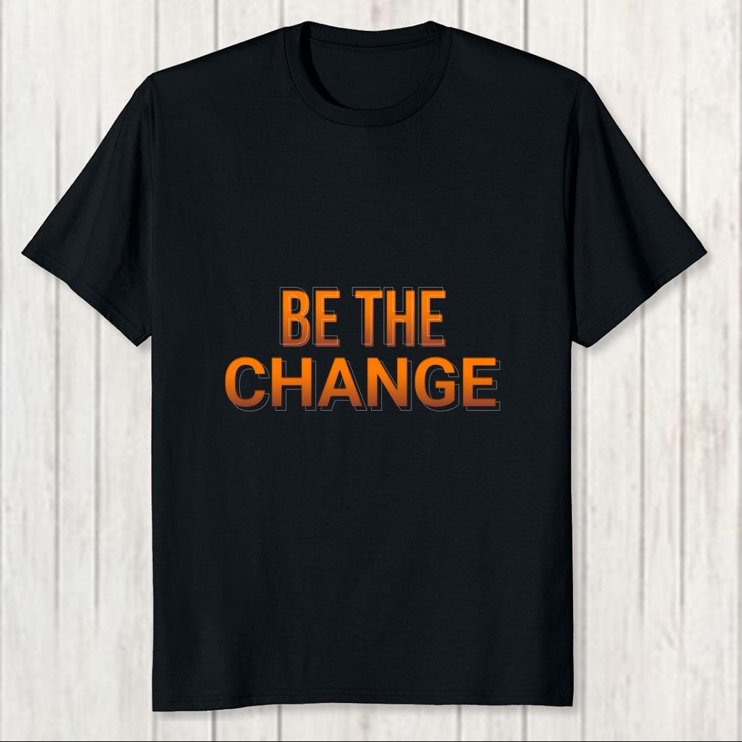 2d80cb06 Be The Change Men T Shirt Black