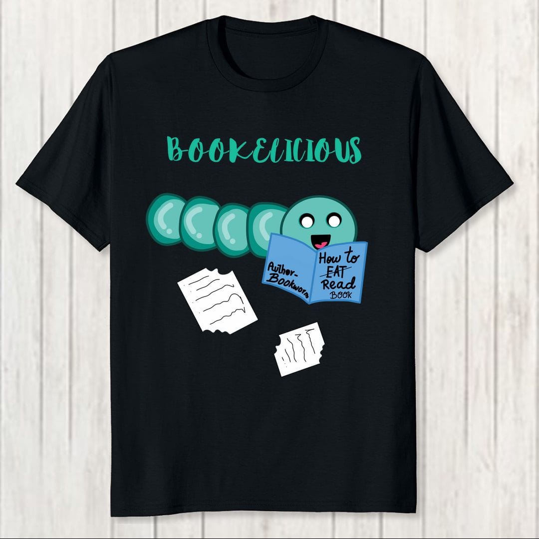 2ff34fb1 Bookelicious Bookworm Men T Shirt Black